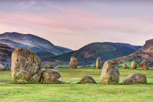 Castlerigg stone circle, constructed thousands of years ago overlooking the Thirlmere Valley.